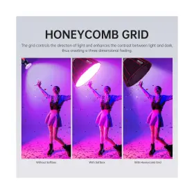 R300ccccccc Gvm Great Video Maker Rgb 300c Light Kit With Softbox Photography Lighting For Camera St #3