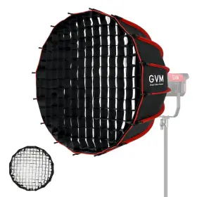 Yg60sp Gvm Great Video Maker 23.62in/60cm Parabolic Softbox Quick Release With Diffusers/grid For Vid