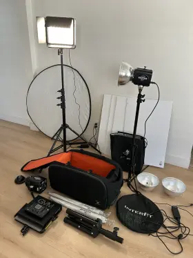 Gvm-50rs2l Gvm Lot Of Lighting Equipment 50rs 50w Paul C Buff Einstein 640ws All-in-one