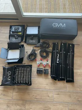 Gvm-850d-3l Gvm Gvm-850d Rgb Video Lighting 360 Full Color Led Light Set Of 3