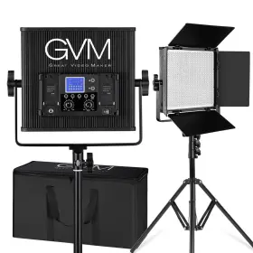 Gvm-896s-2l Gvm 896s 50w Bi-color Soft Led Panel 2-light Kit #gvm-896s-2l