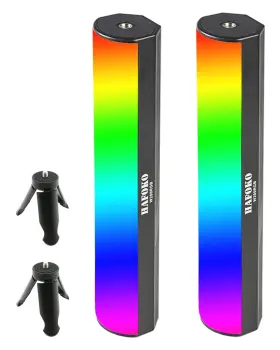 Ar-w200rgb Hafoko 2pack W200 Handheld Rgb Light Wand Video Led Lighting Photogra