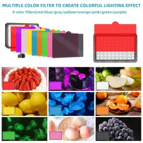 Hagibis 774882111528 Led Video Light Kit 2pcs Studio Lights 18 Color Filters For Photography #2