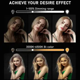 Rd01 Hagibis 21 Inch Ring Light With Stand Outer 55w 5600k Dimmable Led Tripod #2