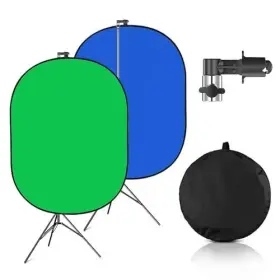 Haha00034 Hahawalker Portable Green Screen Chromakey Backdrop With Stand 59 39 Inch Pop Up