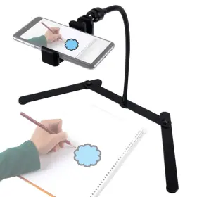 E8608-hose Haift Ajustable Tripod With Cellphone Holder Overhead Phone Mount Table Top Teach