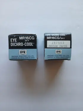 Mr16cg Halogen Jr7553 Eye 24v 50w Dichroic Cool Bulb Iwasaki Japan Lot 2