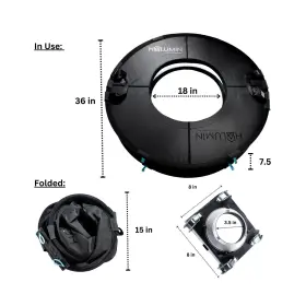 H18-001 Halumin Continuous Light Photography System Open Cylindrical Softbox With Bowens Moun #2