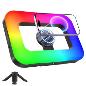 Y0023 Heliora Magnetic Rgb Selfie Ring Light For Iphone And Android With Mini Tripod Dou