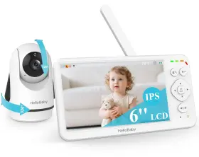 Hb6363 Hellobaby Monitor No Wifi Video Baby Monitors With Camera And Audio - 6 Inch S