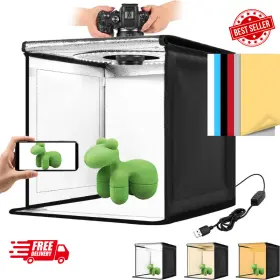 Hellovetee 313095517545 Photo Light Box 12/16/20/24/32 Inch Photography With Cri 95 120 Li