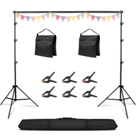 Sybjtz002 Hikpik 10x10ft Adjustable Photography Backdrop Stand Kit Photo Studio Background Sup