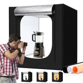 Hongbang 631161476153 Photo Light Box 28x28 Inch For Photography 3 Color 10-level Adjustable