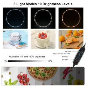 Hongbang 631161476207 Photo Box 20 Inch X Portable 20w Pd Type-c Ring Light Studio Quick Instal #2