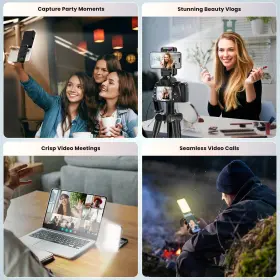 Hyangqu 614161254976 Light Selfie For Iphone High Power Rechargeable Rgb Video R #2