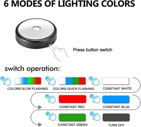 1130z Ifolaina Led Light Base Multicolor Round Display Stand For Crystal Art Lighted #3