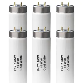 B0fh23nw6z Ignixlite 6-pack T12 Fluorescent Bulb 4ft 40w Cool White G13 Base