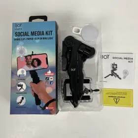 Ijssmk01-wm Ijoy Studio Social Media Kit Phone Clip Tripod On Ring Light User Manual