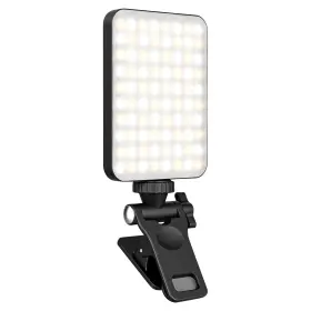 Imountek 737547597457 Rechargeable Selfie Light Fill 2000mah Portable Clip On With 3 Modes 10 Brightness