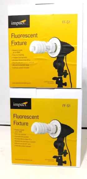 Ff-s1 Impact 847628563582 2 Nib Single Socket Fluorescent Fixture