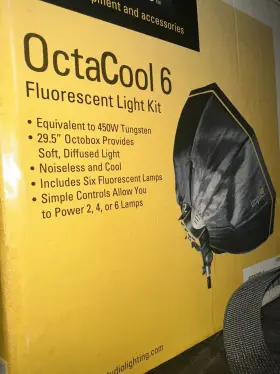Octacool-9 Impact Fluorescent Lights With Octabox 9 Lamps Each Photo Studio #3