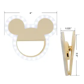 Impressions Vanity Company 810035564817 Disney Mickey Glowme Led Beauty Selfie Ring Light With 3 L #2
