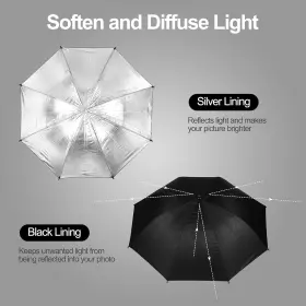 4332044767 Inc 2 Pack 33inch Professional Photography Studio Photo Lighting Flash #3