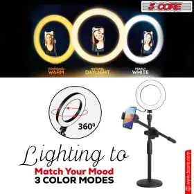 Inc. 711181235791 6ftft Ring Light Overhead Phone Mount Led Circle Lights 360 Adjustable Shooting A #3