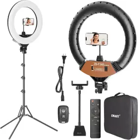 Inc 711181754933 18-inch Ring Light With Stand 2800-6500k Led Photography Lighting Kit Phon