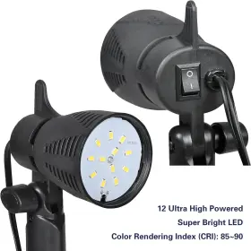 Em-7w-ltl Inc Photography Led Continuous Light Lamp 5500k Portable Camera Photo Lighting For T #2