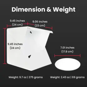 Sd360p Inc. Lightbox 10 Inch Portable Foldable Professional Product Studio Full Set Ten #3