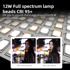 Gc12 Inkee Bi-color Handheld Inflatable Led Tube Light 12w 2700k-6500k Portable #2