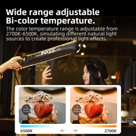 Gc12 Inkee Bi-color Handheld Inflatable Led Tube Light 12w 2700k-6500k Portable #3