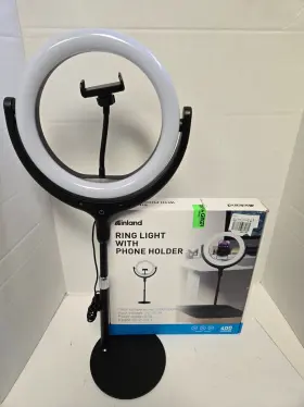 Inland 618996776207 Ring Light With Phone Holder