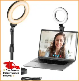 Innogear 810015624012 Desk Ring Light With Stand 60 Led 10w Overhead Portable Selfie V
