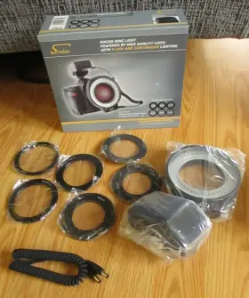 Interfit Photographic 060139016704 Strobies Led/flash Macro Ring Light With 6 Adaptor Rings By