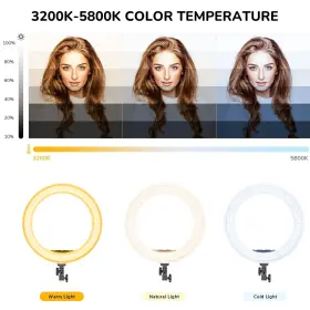 Cy45-db Ivisii Ring Light 19inch Led With Stand &lcd Display Adjustable Color Tem #2