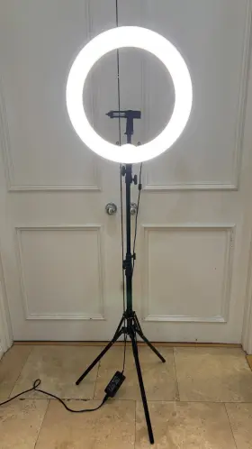 Ivisii Ir45-nb 19 Inch Ring Light Led With Stand Adjustable Color Temperature 3000-5800k
