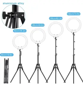 Sdsdxxy064ggn4in Ivisii Ring Light 18 Inch Outer 55w 5500k Dimmable Led Stand #2