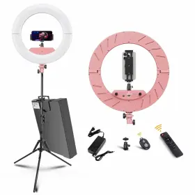 Jj Jianjin 755824760837 Ring Light 18 Inch Kit 55w6700k Dimmable Led Tripod Stand Remote Con