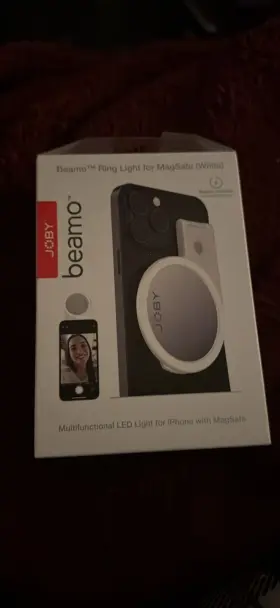 Jb01756-bww Joby Beamo Ring Light Compatible With Iphone Magsafe Led - New