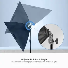 Js Julius Studio 810027403896 250w Equivalent Softbox Led Lighting Kit With E27 Socket Cont Inch #2