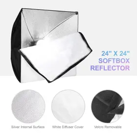 Js Julius Studio 810027404329 2 Set 24 X Inch Softbox Led Lighting Reflector Kit With 30 #2