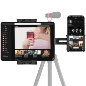 Jbst061 Jubor Ipad Tripod Mount Adapter With 1/4 Inch Ball Head For Led Ring Light Microphone