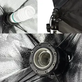 Jsag382 Julius Studio 20 Inch X 28 Soft Box With Built-in Bulb Socket Light Stand Carr #3
