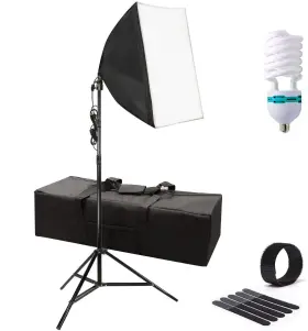 Jsag382 Julius Studio 20 Inch X 28 Soft Box With Built-in Bulb Socket Light Stand Carr