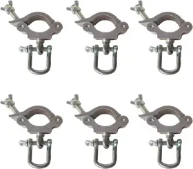 Junman 313096323381 6-pack Stage Clamps For Led Video Wall Screens And Lighting Hooks
