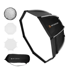 Jpkf18.0007u K&f Concept 22ftft/55cm Octagonal Softbox Quick Release Bowens Mount With Honeycom