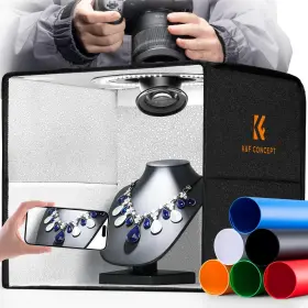 Jpkf34.058 K&f Concept Photo Studio Light Box 12 Inch X12 Shooting Tent Photography With 120