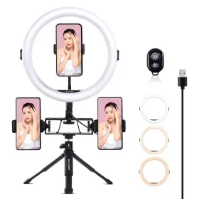 Kf34.020 K&f Concept 11 Inch Selfie Ring Light Set With Tripod Stand Cell Phone Holder